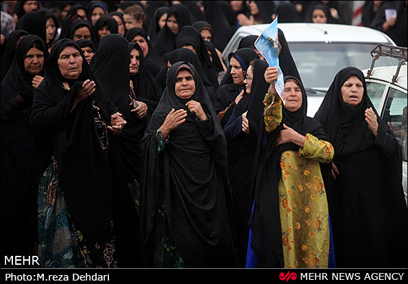 پیکر  شهید مدافع حرم در سياخ دارنگون بخاك سپرده شد+تصاوير