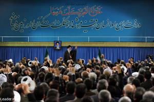 اعضای شورای عالی استان ها در دیدار مقام معظم رهبری با جمعی از دست اندرکاران محیط زیست