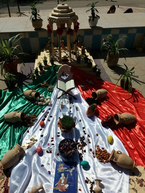 جشنواره سفره هفت سین دانش آموزان و فرهنگیان گچسارانی برگزار شد+تصاویر