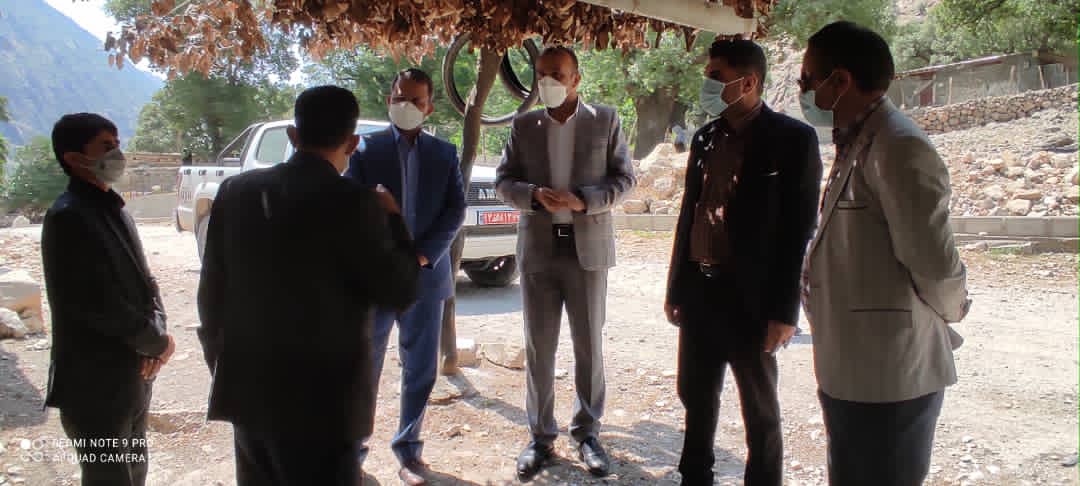 بازدید مسولان شهرستان مارگون از یکی از طرح های آبرسانی بخش زیلایی+تصاویر