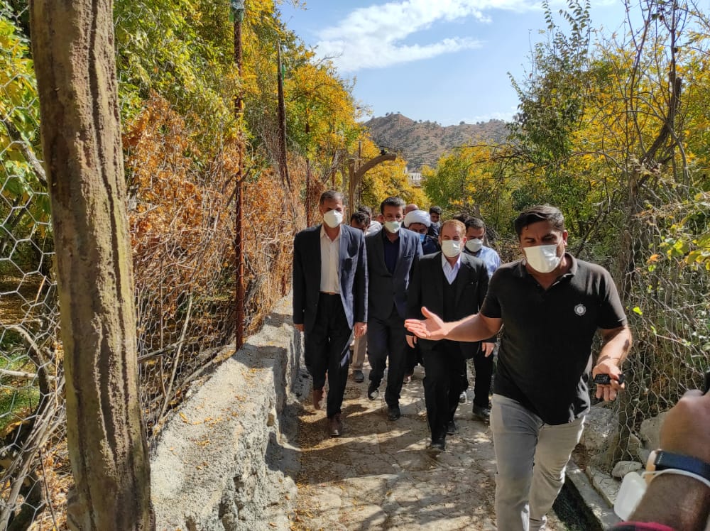 بازدید استاندار کهگیلویه و بویراحمد از روستای تاریخی الگن+تصاویر