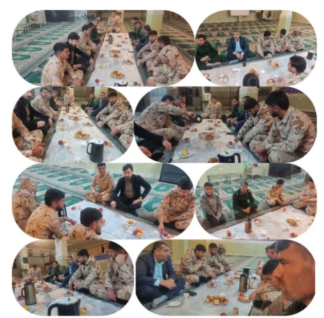 نشست صمیمی سربازان وظیفه با جانشین ناحیه مقاومت بسیج شهرستان  کهگیلویه