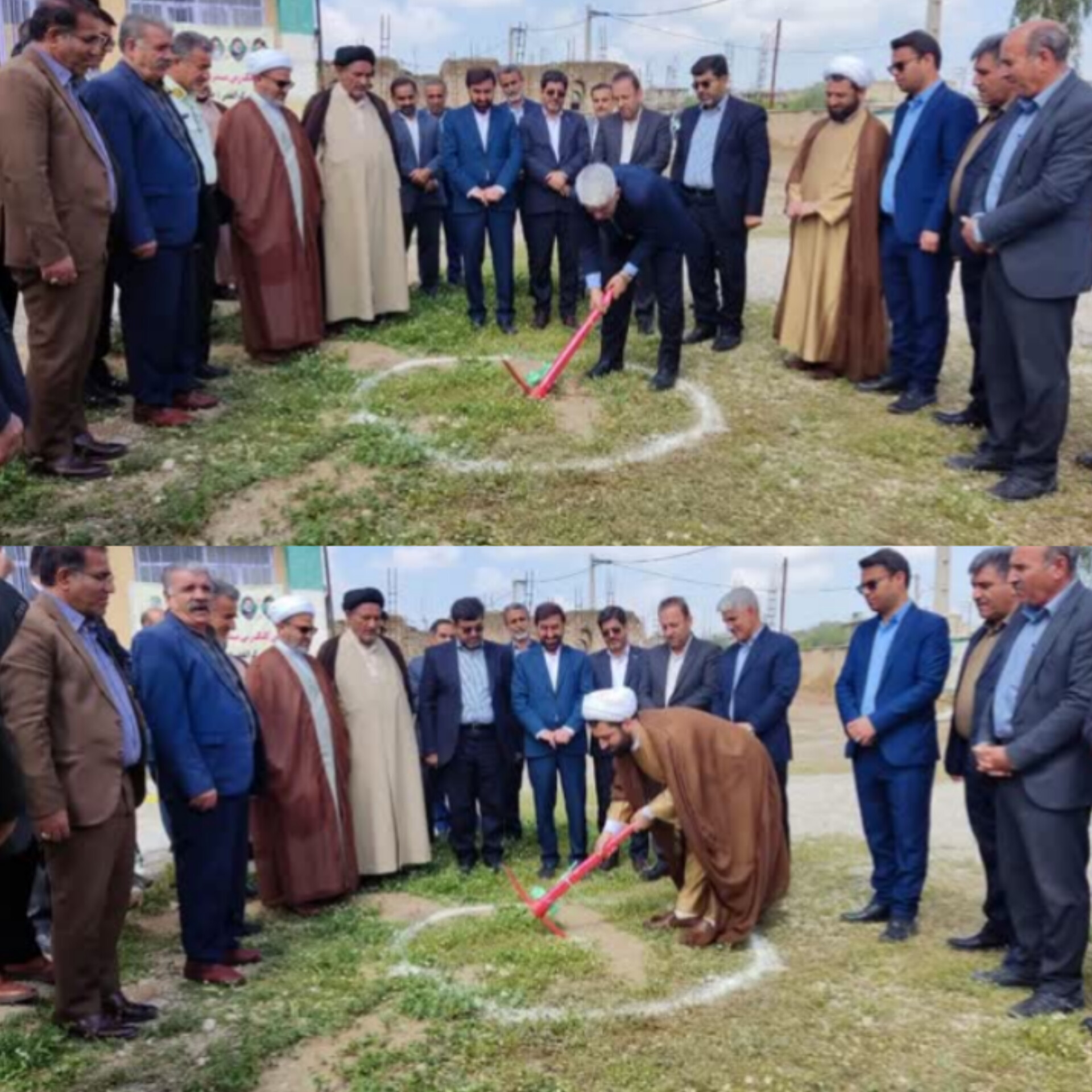 با حضور حجت الاسلام موحد و جمعی از مسئولان استانی و شهرستانی:کلنگ 3 مدرسه در کهگیلویه به زمین زده شد