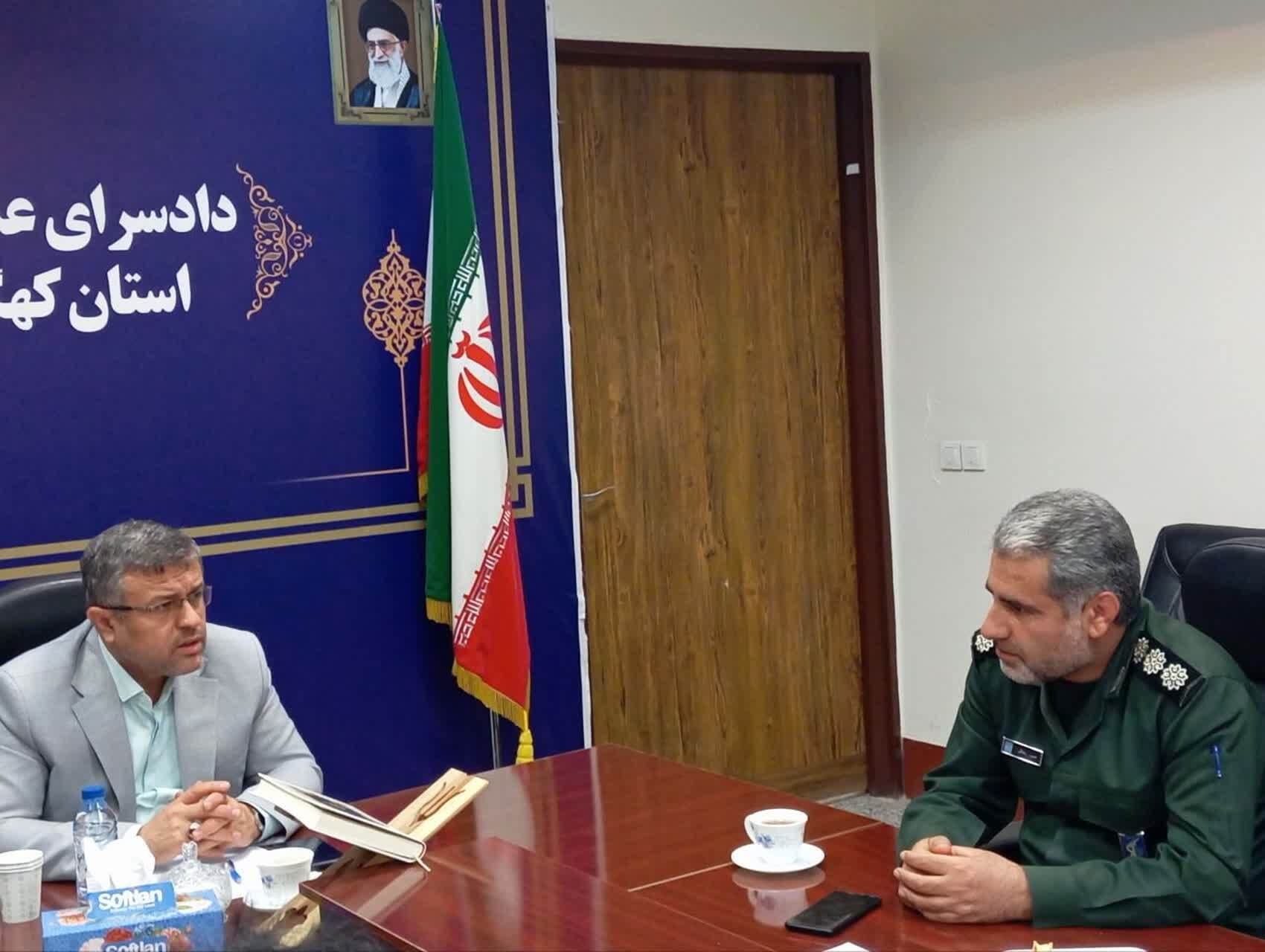 در نشست مسئول بسیج سازندگی سپاه فتح با دادستان استان مطرح شد؛  سرهنگ رضایی:اولویت بسیج سازندگی تامین آب شرب و ایجاد اشتغال است/موسویان : خدمات بسیج سازندگی قابل تقدیر است