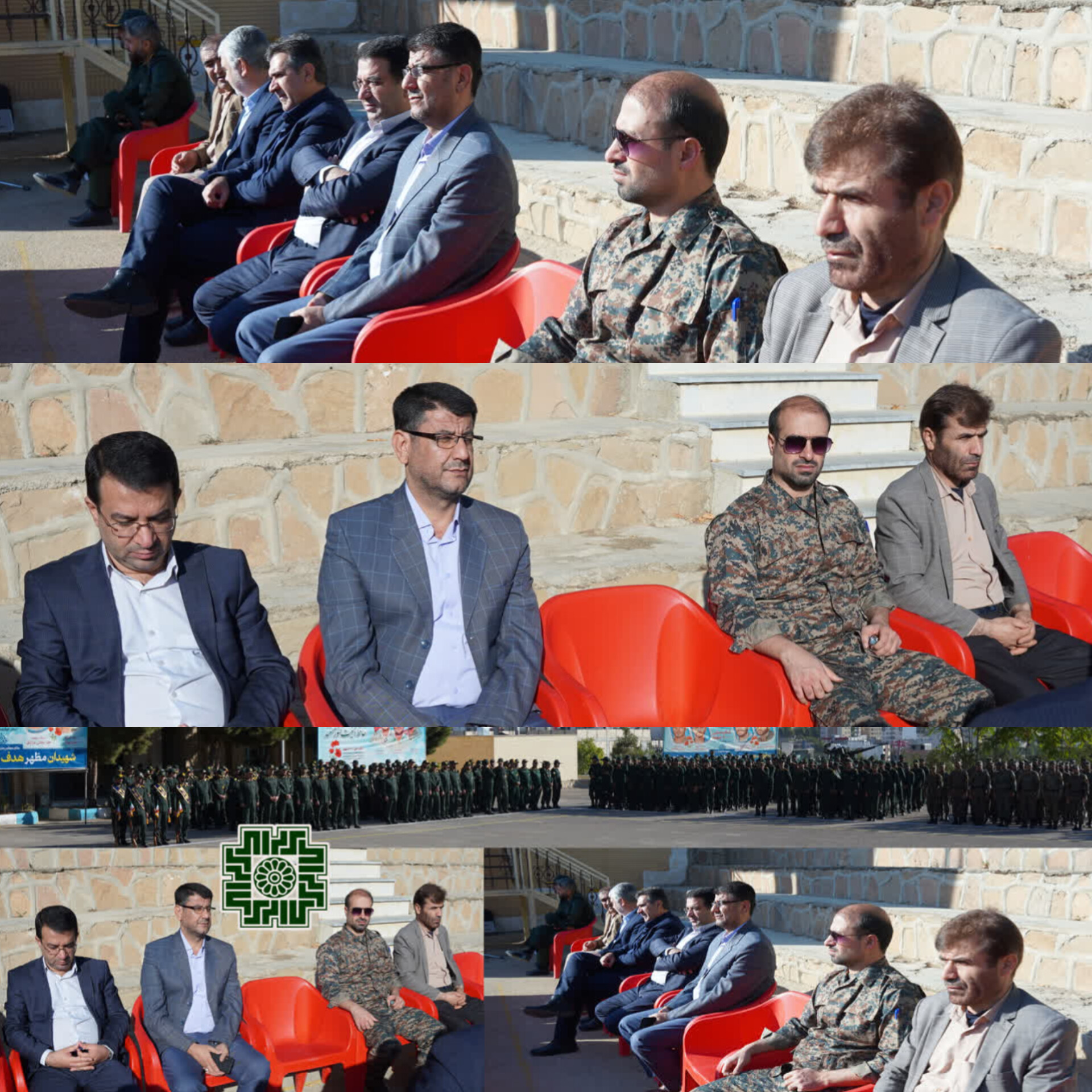 حضور مدیرکل امور مالیاتی استان کهگیلویه و بویراحمد در صبحگاه مشترک نیروهای مسلح به مناسبت هفته دفاع مقدس
