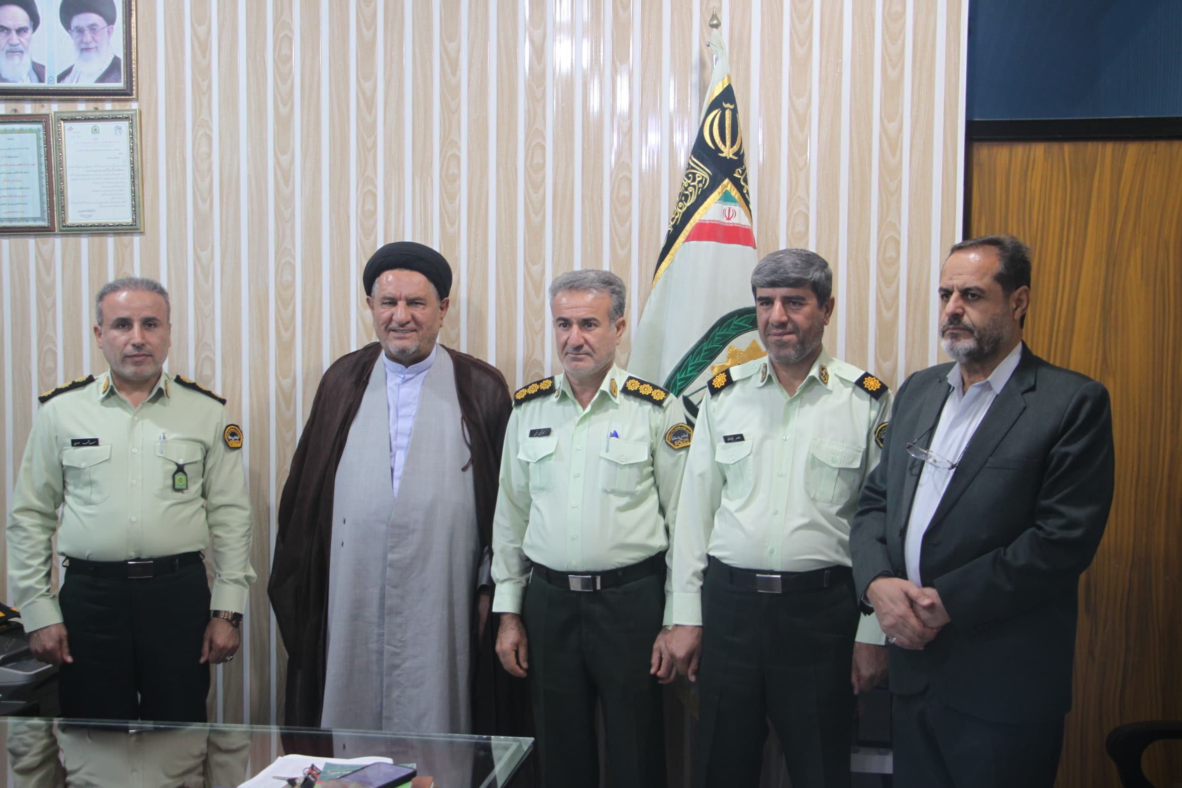 دیدار حجت الاسلام موحد با فرمانده انتظامی شهرستان کهگیلویه