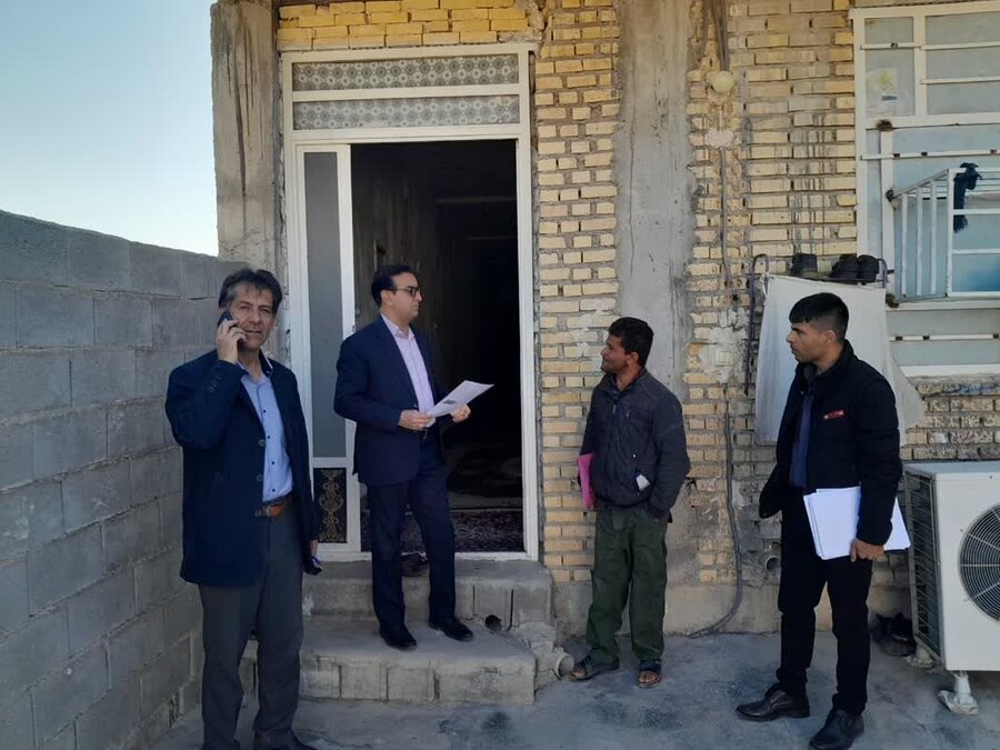 بازدید معاون مشارکتهای مردمی بهزیستی استان کهگیلویه و بویراحمد از پروژه های مسکن مددجویی درحال ساخت بهزیستی شهرستان بهمئی+تصاویر