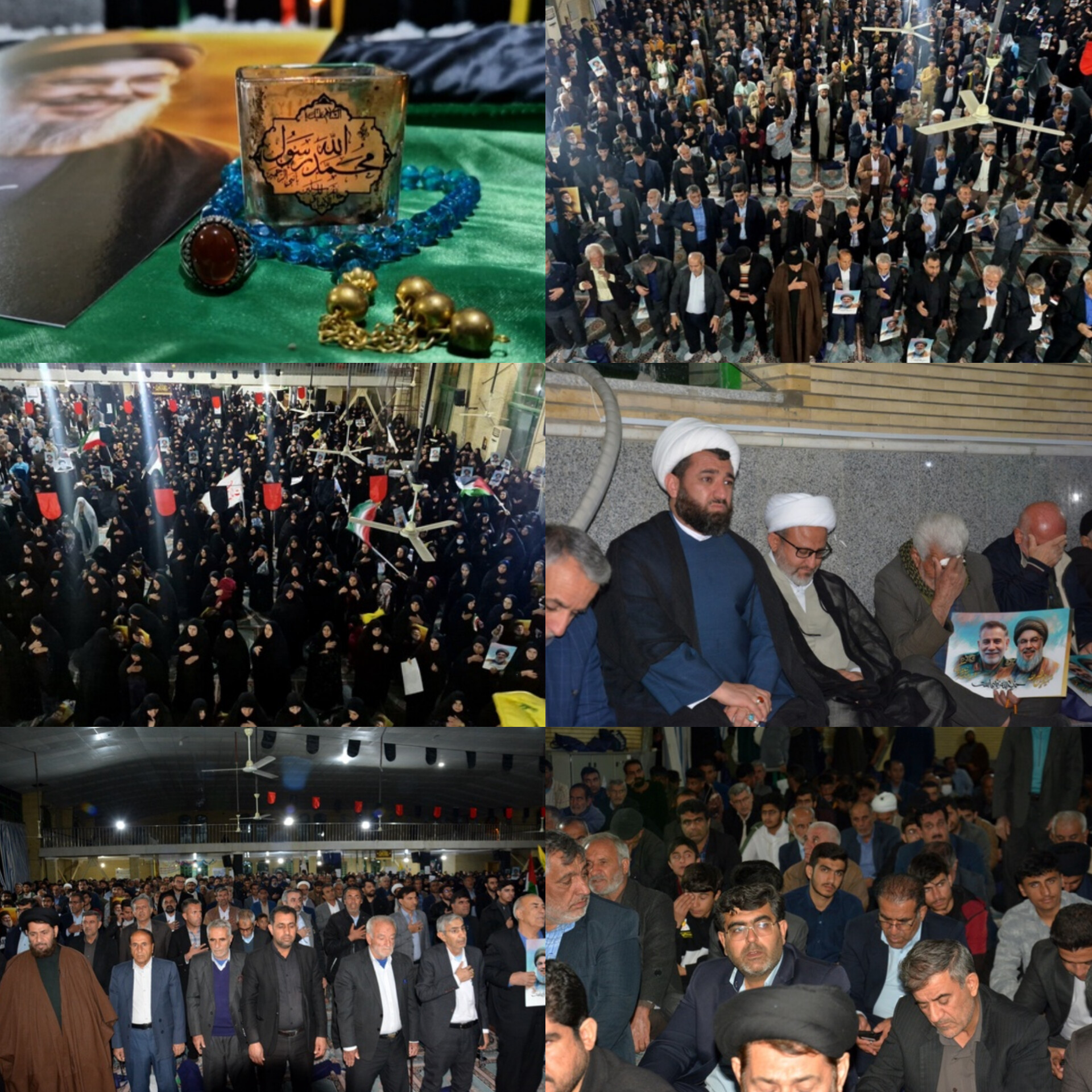 مراسم گرامیداشت شهید سید حسن نصرالله در مصلی امام خمینی(ره)دهدشت برگزار شد