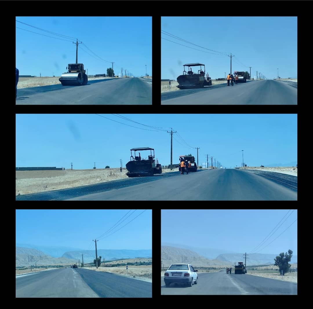 آغاز عملیات قیرپاشی و آسفالت 3 نقطه حادثهخیز در محور دهدشت-تنگ پیرزال با اعتبار بیش از 180 میلیارد ریال+تصاویر