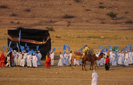واقعه غدیر خم در گچساران بازسازی شد/گزارش تصویری واقعه غدیر خم در گچساران بازسازی شد/گزارش تصویری