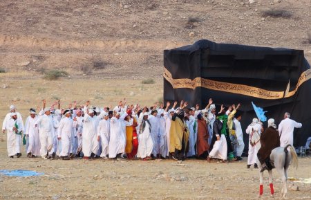 واقعه غدیر خم در گچساران بازسازی شد/گزارش تصویری واقعه غدیر خم در گچساران بازسازی شد/گزارش تصویری