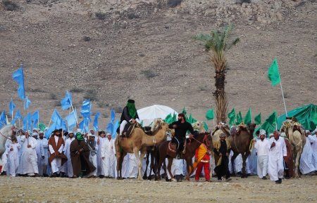 واقعه غدیر خم در گچساران بازسازی شد/گزارش تصویری واقعه غدیر خم در گچساران بازسازی شد/گزارش تصویری