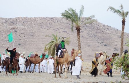 واقعه غدیر خم در گچساران بازسازی شد/گزارش تصویری واقعه غدیر خم در گچساران بازسازی شد/گزارش تصویری