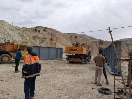 گزارش تصویری از تیرگذاری پل شهرستان لنده گزارش تصویری از تیرگذاری پل شهرستان لنده