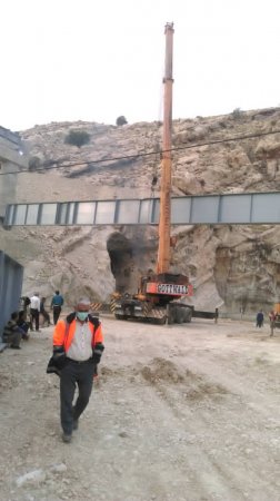 گزارش تصویری از تیرگذاری پل شهرستان لنده گزارش تصویری از تیرگذاری پل شهرستان لنده