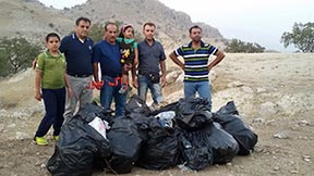 پاک سازی طبیعت منطقه گردشگری شلالدون باشت+تصاویر
