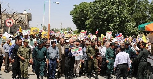 قاب عکس راک نیوز؛ روایت روز قدس در گچساران