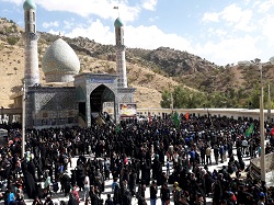 مراسم عزاداری اربعین حسینی در آستانه امامزاده سید محمود (ع) قلعه‌رئیسی برگزار شد:تصاویر