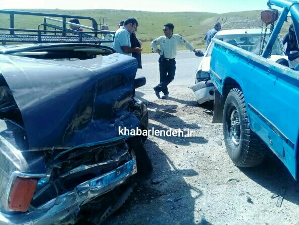 تصادف در جاده سوق به دهدشت 4 مصدوم برجا گذاشت /تصاویر