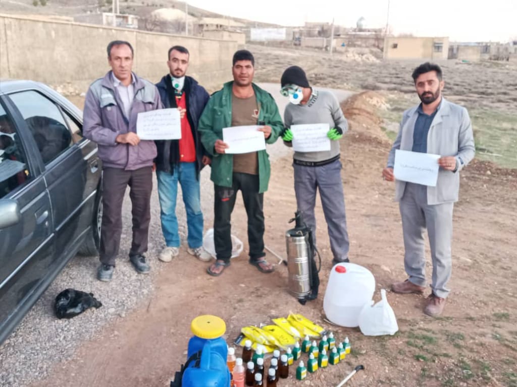 اقدام جالب جوانان حامی جریان ندای وحدت برای مقابله و پیشگیری از کرونا/تصاویر