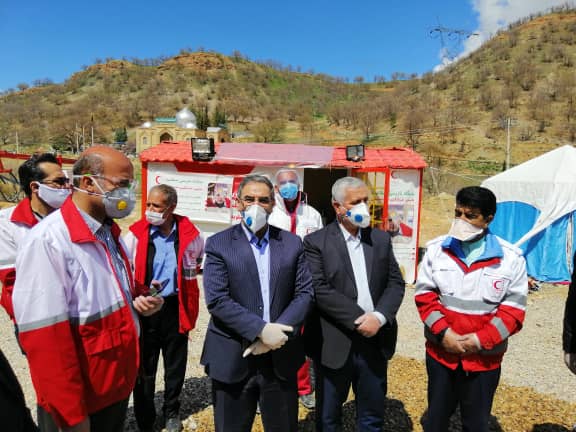 بازدید استاندار کهگیلویه و بویراحمد از پست غربالگری هلال احمر در محور اقلید -یاسوج/تصاویر
