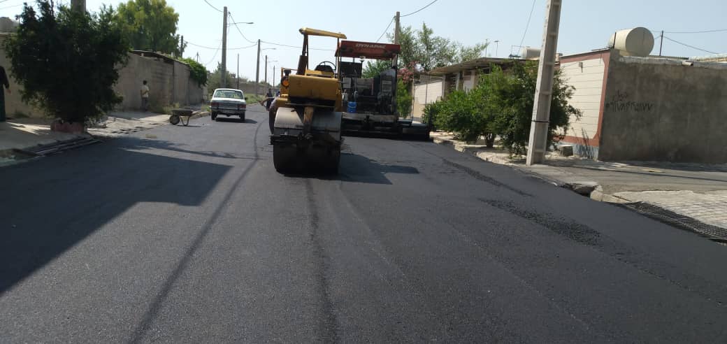 تکمیل آسفالت دو خیابان قدیمی در شهر دهدشت/تصاویر