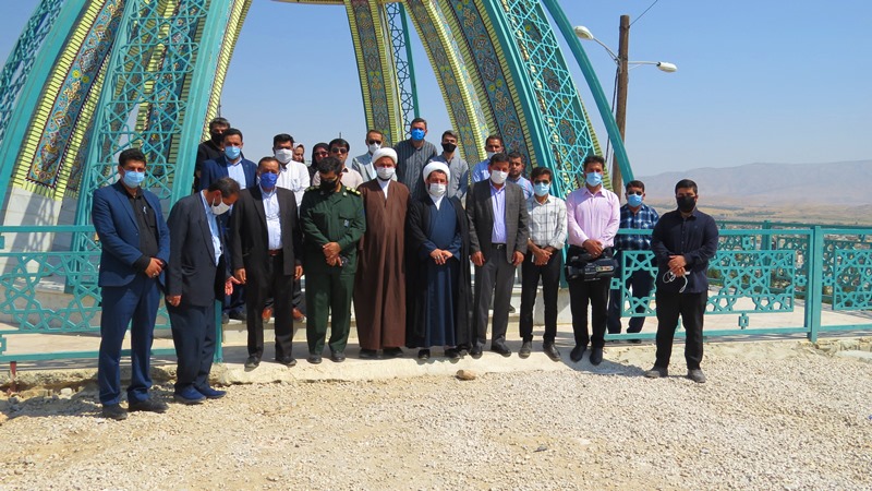 تجدید بیعت خبرنگاران با شهدای گمنام شهر دهدشت/گزارش تصویری