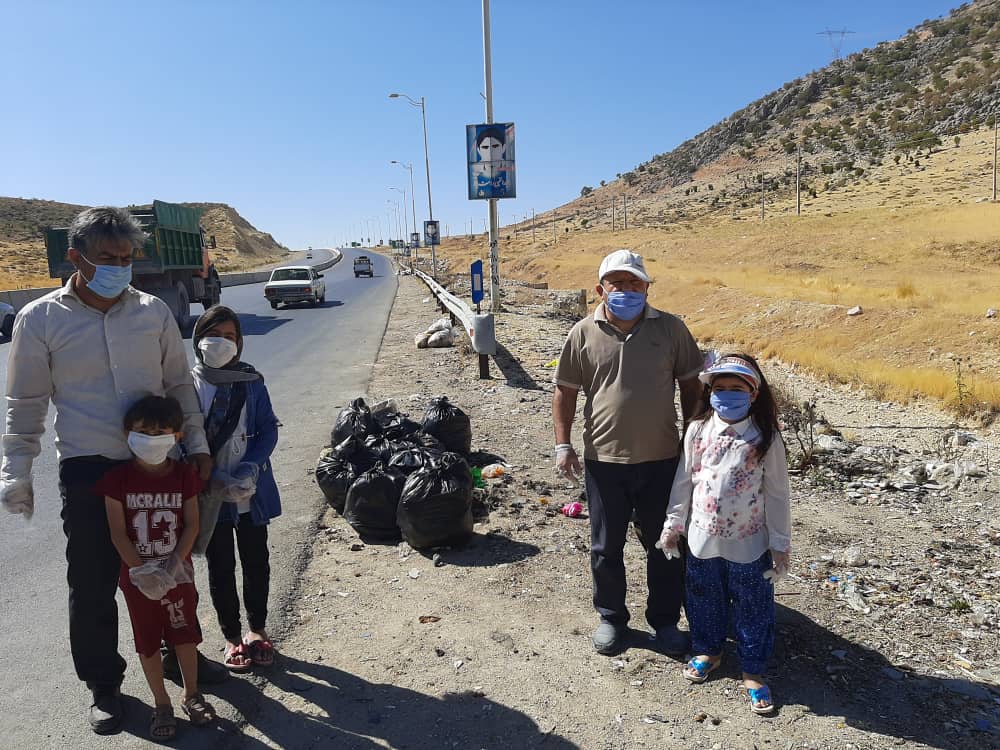 پاک سازی گردنه کولی کش توسط جوانان حامی محیط زیست دهستان اولاد علی مومن + عکس