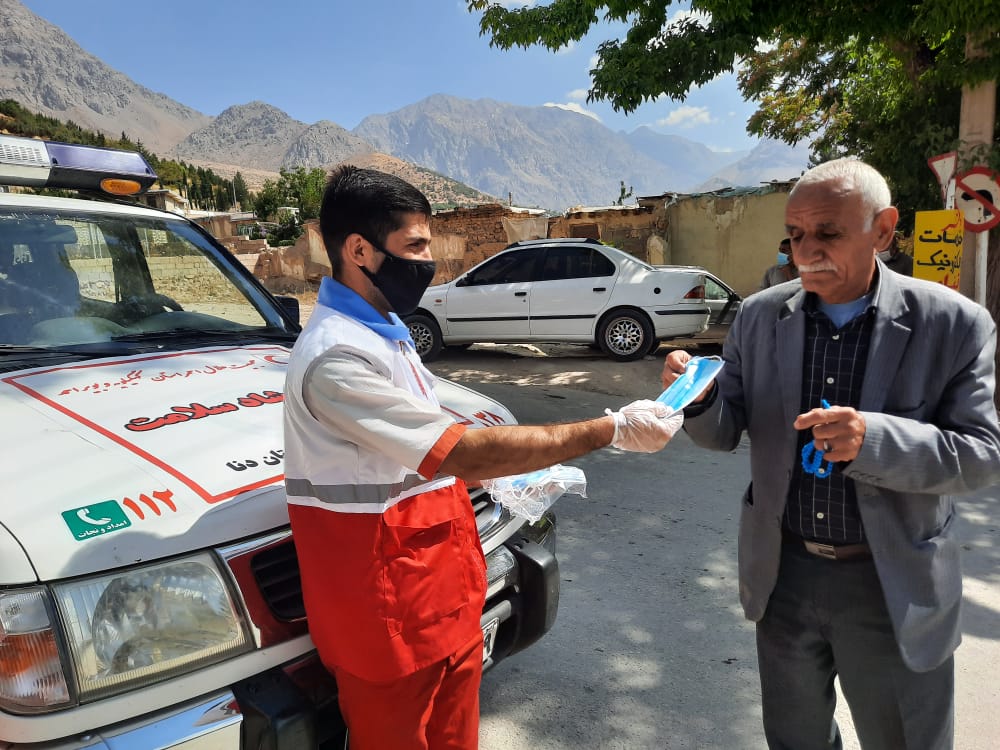 راه اندازی گشت ارشاد کرونا + تصاویر