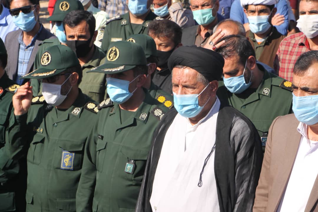 گزارش تصویری از تشییع پیکر شهید تازه تفحص شده در بهمئی