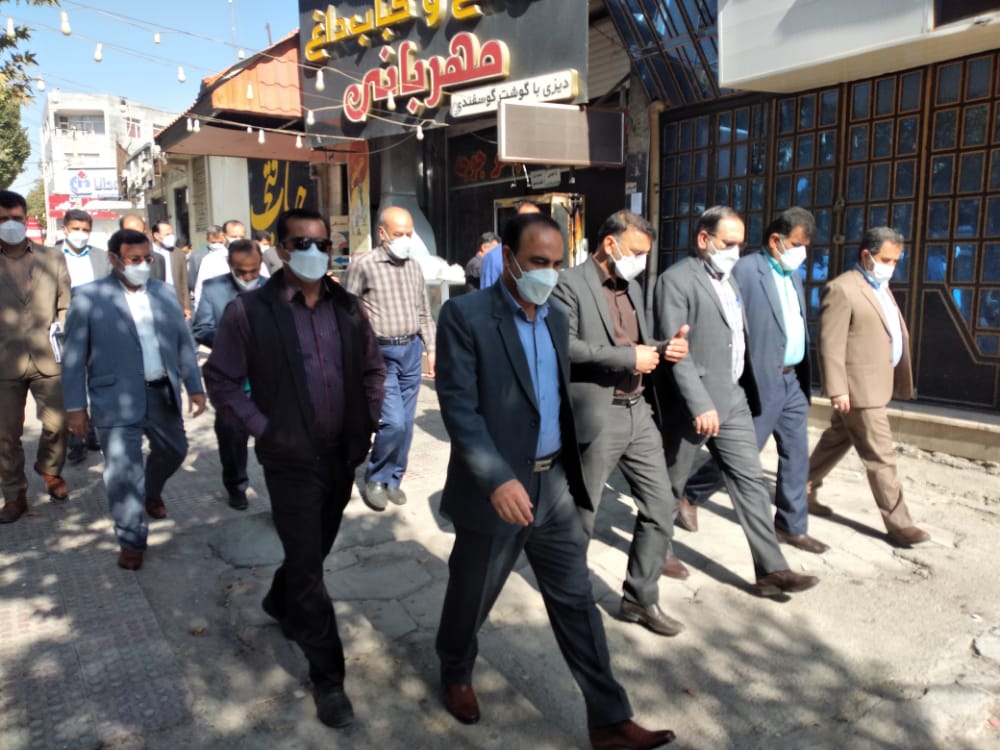 حضور امدادگران کمیته امداد کهگیلویه و بویراحمد در راهپیمایی ۱۳ آبان