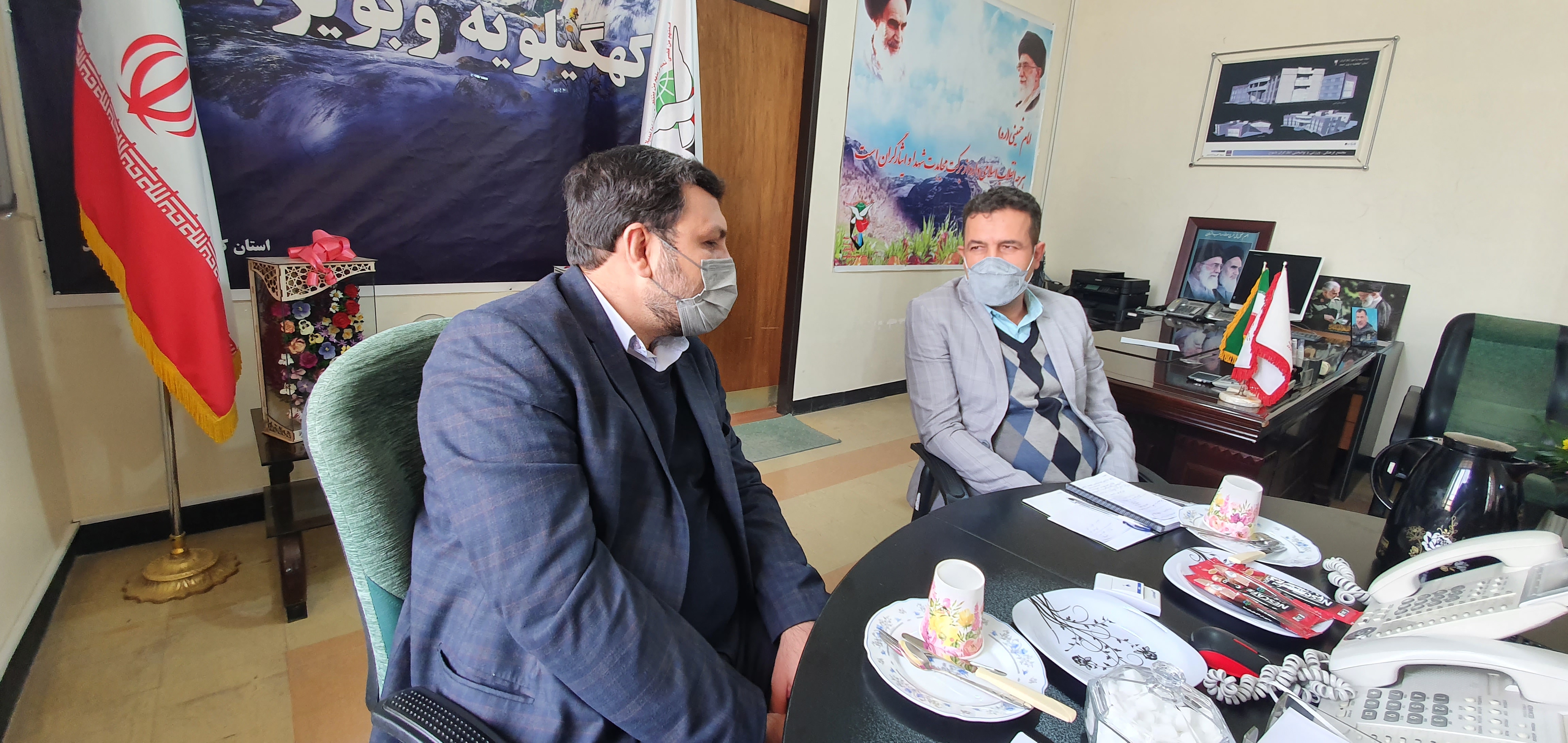 دیدار مدیرکل صدا و سیمای مرکز کهگیلویه و بویراحمد با مدیرکل بنیاد شهید