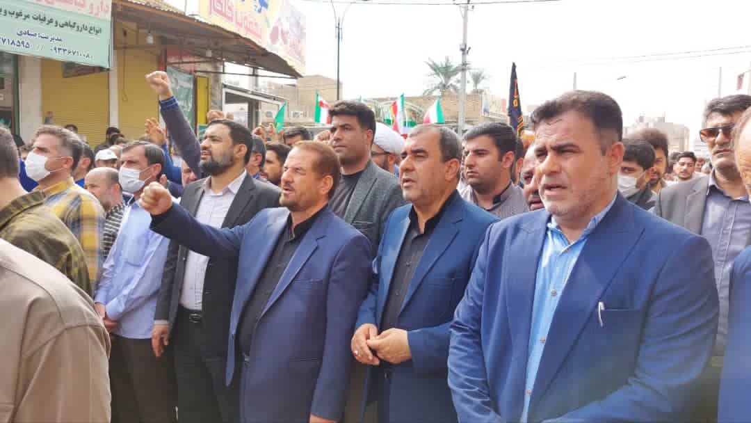 برگزاری مراسم تشییع ۲ شهید کهگیلویه و بویراحمدی در بهبهان خوزستان