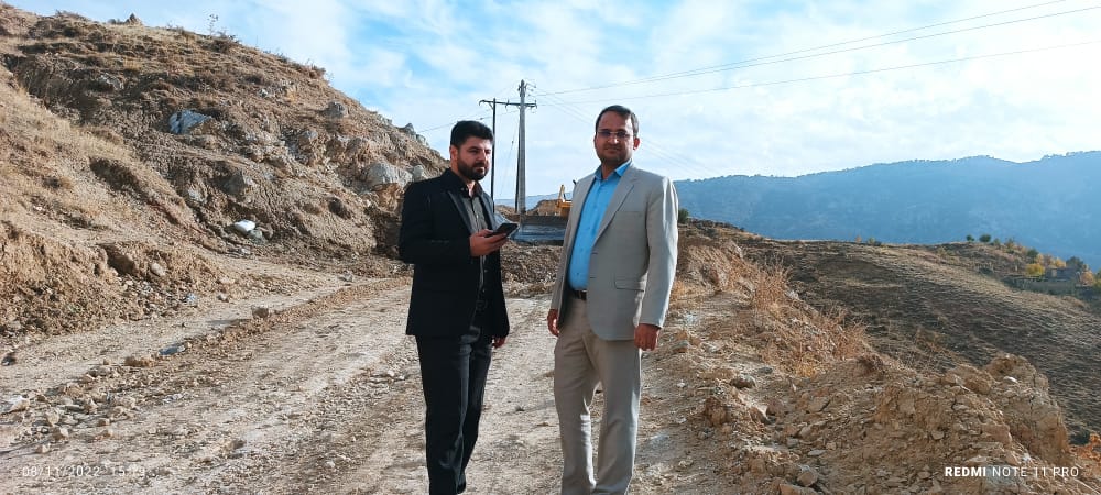 بازدید بخشدار مرکزی چرام از مناطق آسیب دیده سردسیری طسوج در پی بارش نزولات آسمانی