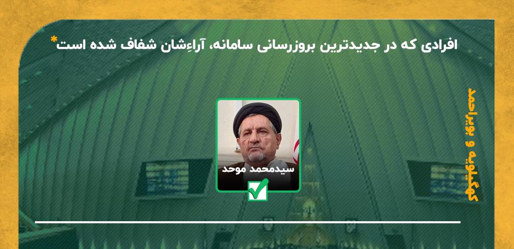 ۲۹ نماینده دیگر آراء خود را شفاف کردند/تنها یک نماینده استان کهگیلویه و بویراحمد داوطلب طرح شفافیت آرا شد!/اسامی