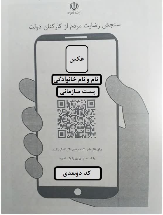 در راستای طرح تکریم ارباب رجوع و شفاف سازی فعالیت کارکنان انجام شد:  ثبت نطرات مردم با نصب کد دوبعدی در اتاق کارمندان جهاد کشاورزی کهگیلویه و بویراحمد