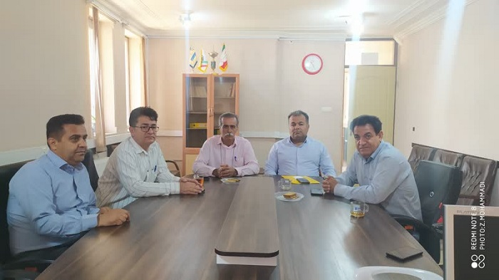 دیدار اعضای بسیج مهندسی با رئیس اداره تعاون، کار و رفاه اجتماعی گچساران