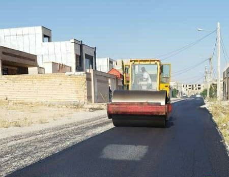 معابر شهرک دادگستری گچساران آسفالت شد
