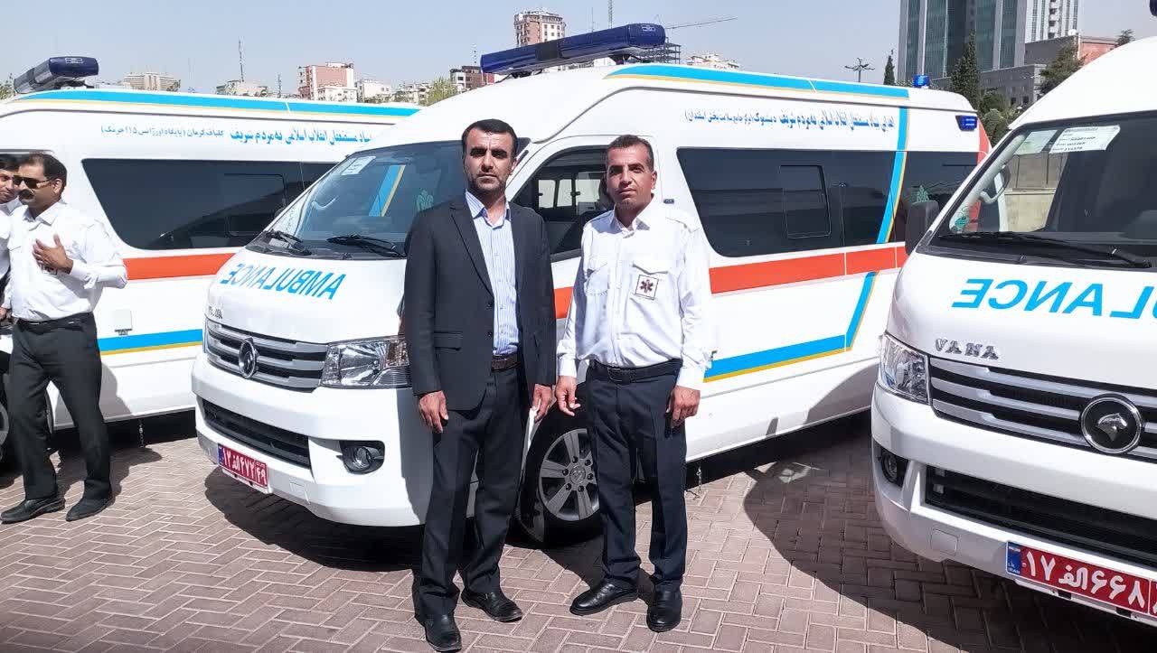 خدمتی بزرگ در راستای محرومیت‌زدایی:اهدای دومین دستگاه آمبولانس تجهیز شده به بخش دیشموک/تصاویر